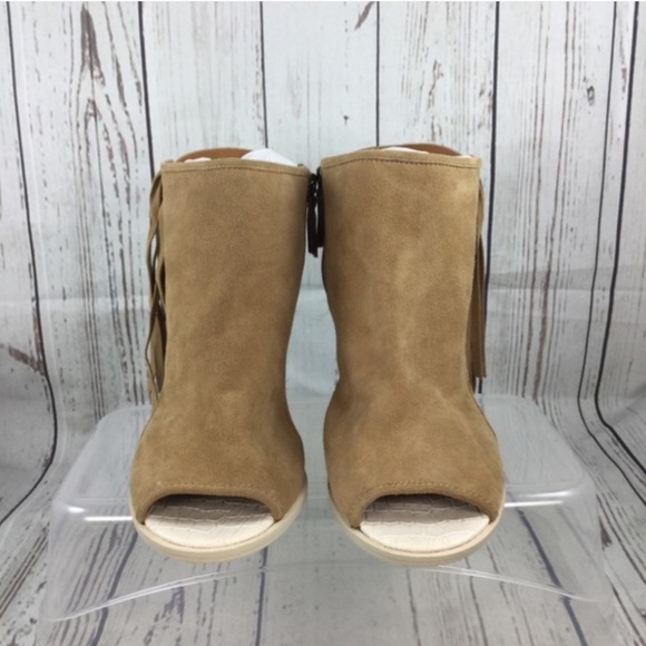 Aldo Boho Fringe Suede Ankle Bootie SIze 10 - Picture 3 of 8